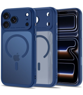 Matinis mėlynas dėklas Apple iPhone 17 Pro / 18 Pro telefonui "Tech-Protect MagPeak Magsafe CC"