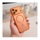 Matinis oranžinis dėklas Apple iPhone 17 Pro / 18 Pro telefonui "Tech-Protect MagPeak Magsafe CC"