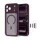 Matinis raudonas dėklas Apple iPhone 17 Pro / 18 Pro telefonui "Tech-Protect MagPeak Magsafe CC"
