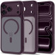 Matinis raudonas dėklas Apple iPhone 17 Pro Max / 18 Pro Max telefonui "Tech-Protect MagPeak Magsafe CC"