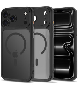 Matinis juodas dėklas Apple iPhone 17 Pro / 18 Pro telefonui "Tech-Protect MagPeak Magsafe CC"