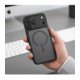Matinis juodas dėklas Apple iPhone 17 Pro / 18 Pro telefonui "Tech-Protect MagPeak Magsafe CC"