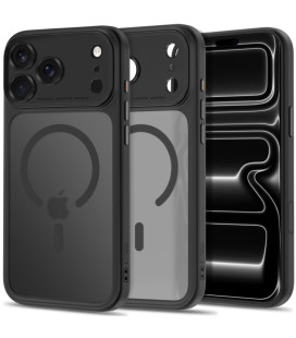 Matinis juodas dėklas Apple iPhone 17 Pro Max / 18 Pro Max telefonui "Tech-Protect MagPeak Magsafe CC"