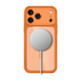 Oranžinis / skaidrus dėklas Apple iPhone 17 Pro / 18 Pro telefonui "Tech-Protect MagPeak Magsafe CC"