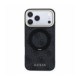 Juodas dėklas Apple iPhone 18 Pro Max telefonui "Guess PU 4G Ring Stand MagSafe Case"