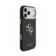 Juodas dėklas Apple iPhone 18 Pro Max telefonui "Guess PU 4G Metal Logo Strap Case"