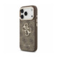 Rudas dėklas Apple iPhone 18 Pro Max telefonui "Guess PU 4G Metal Logo Strap Case"