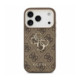Rudas dėklas Apple iPhone 18 Pro Max telefonui "Guess PU 4G Metal Logo Strap Case"