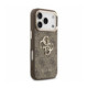 Rudas dėklas Apple iPhone 18 Pro Max telefonui "Guess PU 4G Metal Logo Strap Case"