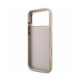Rožinis dėklas Apple iPhone 18 Pro Max telefonui "Guess PU 4G Metal Logo Strap Case"