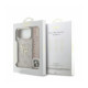 Rožinis dėklas Apple iPhone 18 Pro Max telefonui "Guess PU 4G Metal Logo Strap Case"
