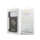 Juodas dėklas Apple iPhone 18 Pro Max telefonui "Guess PU Fixed Glitter 4G Metal Logo Case"
