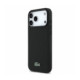 Juodas dėklas Apple iPhone 18 Pro Max telefonui "Lacoste PVC Iconic Petit Pique Metal Logo MagSafe Case"