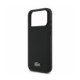 Juodas dėklas Apple iPhone 18 Pro Max telefonui "Lacoste PVC Iconic Petit Pique Metal Logo MagSafe Case"
