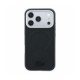 Juodas dėklas Apple iPhone 18 Pro Max telefonui "Lacoste PVC Petit Pique Semi Wrap Embossed MagSafe Case"