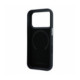 Juodas dėklas Apple iPhone 18 Pro Max telefonui "Lacoste PVC Petit Pique Semi Wrap Embossed MagSafe Case"