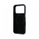 Žalias dėklas Apple iPhone 18 Pro Max telefonui "Lacoste PVC Petit Pique Semi Wrap Embossed MagSafe Case"