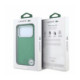 Žalias dėklas Apple iPhone 18 Pro Max telefonui "Lacoste PVC Petit Pique Semi Wrap Embossed MagSafe Case"