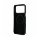 Juodas dėklas Apple iPhone 18 Pro Max telefonui "Lacoste PU Leather Champs Elysees Gold Logo MagSafe Case"