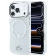 Skaidrus dėklas Apple iPhone 18 Pro Max telefonui "Lacoste IML Frosted Petit Pique Metal Logo MagSafe Case"