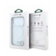 Skaidrus dėklas Apple iPhone 18 Pro Max telefonui "Lacoste IML Frosted Petit Pique Metal Logo MagSafe Case"