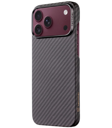 Juodas dėklas Apple iPhone 18 Pro Max telefonui "Tactical MagForce Aramid Cover"