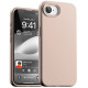 Rožinis (Smėlio) dėklas Apple iPhone 16e / 17e telefonui "Mercury Pure Magsafe Silicon Case"