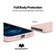 Rožinis (Smėlio) dėklas Apple iPhone 16e / 17e telefonui "Mercury Pure Magsafe Silicon Case"