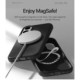 Juodas dėklas Apple iPhone 16e / 17e telefonui "Mercury Pure Magsafe Silicon Case"