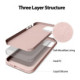 Rožinis (Smėlio) dėklas Apple iPhone 16e / 17e telefonui "Mercury Pure Magsafe Silicon Case"