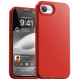 Raudonas dėklas Apple iPhone 16e / 17e telefonui "Mercury Pure Magsafe Silicon Case"