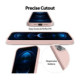 Rožinis (Smėlio) dėklas Apple iPhone 16e / 17e telefonui "Mercury Pure Magsafe Silicon Case"