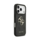 Pilkas dėklas Apple iPhone 18 Pro telefonui "Guess PU 4G Metal Logo Case"