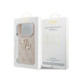 Rožinis dėklas Apple iPhone 18 Pro telefonui "Guess PU 4G Metal Logo Case"