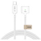 Baltas USB-C - Magsafe 3 140W 300cm laidas "Tech-Protect MMC01 Ultraboost Magnetic Macbook Cable"