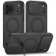 Matinis juodas dėklas Apple iPhone 17 Pro / 18 Pro telefonui "Tech-Protect Kevlar Aura"