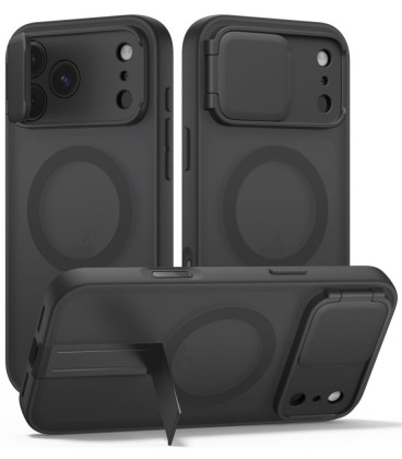 Matinis juodas dėklas Apple iPhone 17 Pro / 18 Pro telefonui "Tech-Protect Kevlar Aura"