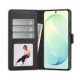 Juodas atverčiamas dėklas Samsung Galaxy S26 FE telefonui "Tech-Protect Wallet"