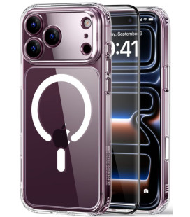Skaidrus dėklas + Stikliukas Apple iPhone 17 Pro / 18 Pro telefonui "ESR Classic Hybrid Magsafe + TG"