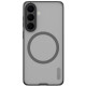 Juodas / skaidrus dėklas Samsung Galaxy S26 FE telefonui "Nillkin Super Frosted PRO Magnetic Back Cover"