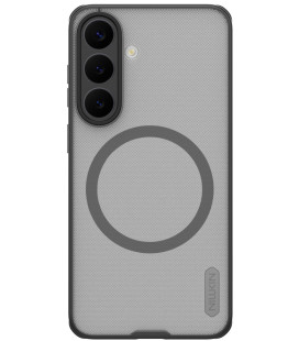 Juodas / skaidrus dėklas Samsung Galaxy S26 FE telefonui "Nillkin Super Frosted PRO Magnetic Back Cover"