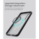 Juodas / skaidrus dėklas Samsung Galaxy S26 FE telefonui "Nillkin Super Frosted PRO Magnetic Back Cover"