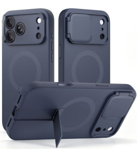 Mėlynas dėklas Apple iPhone 17 Pro / 18 Pro telefonui "Tech-Protect Kevlar Aura Magsafe"