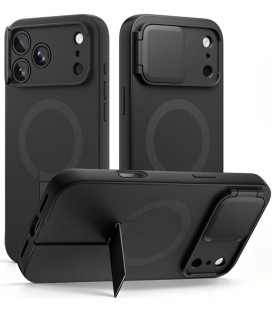 Juodas dėklas Apple iPhone 17 Pro Max / 18 Pro Max telefonui "Tech-Protect Kevlar Aura Magsafe"