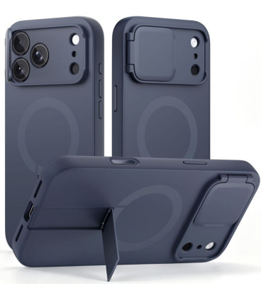 Mėlynas dėklas Apple iPhone 17 Pro Max / 18 Pro Max telefonui "Tech-Protect Kevlar Aura Magsafe"