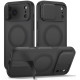 Matinis juodas dėklas Apple iPhone 17 Pro Max / 18 Pro Max telefonui "Tech-Protect Kevlar Aura Magsafe"