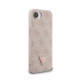 Rožinis dėklas Apple iPhone 16E / 17E telefonui "Guess PU Leather 4G Colored Ring MagSafe Case"