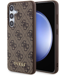 Rudas dėklas Samsung Galaxy S24 telefonui "Guess 4G Case"