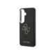 Juodas dėklas Samsung Galaxy S26 Plus telefonui "Guess PU Grained 4G Resin Metal Logo Case"