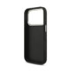 Juodas dėklas Apple iPhone 17 Pro telefonui "Guess PU Grained 4G Metal Logo Case"